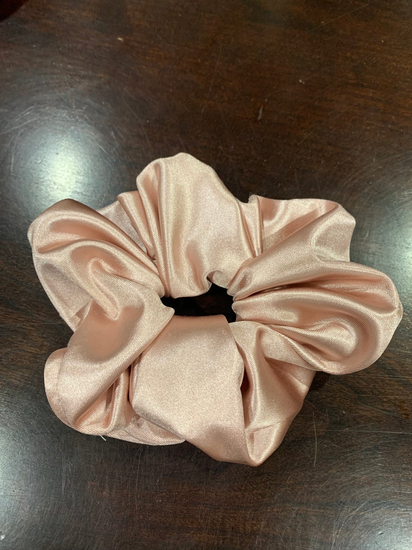 Jumbo Satin Scrunchie- Azalea Pink