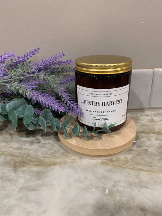 Country Harvest Single Wick Soy Candle